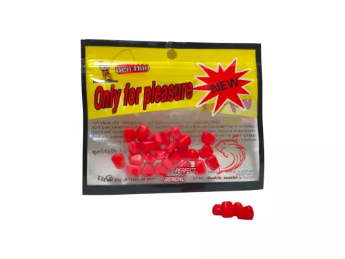 Кукуруза силикон красн. 10mm (30 шт.)